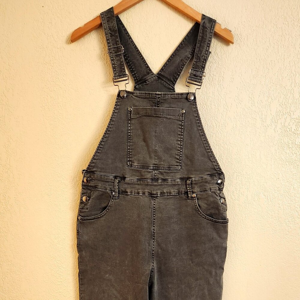 Listicle Stretch Denim Overall Jeans